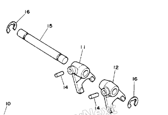 YSR50 Shift Forks - USED
