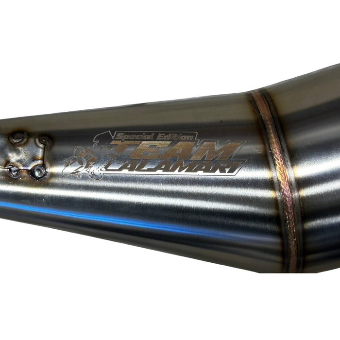 YSR 50 Twin Tip Stainless Exhaust — Team Calamari / ZumasRus YSR 50 Twin Tip Stainless Exhaust — Team Calamari / ZumasRus